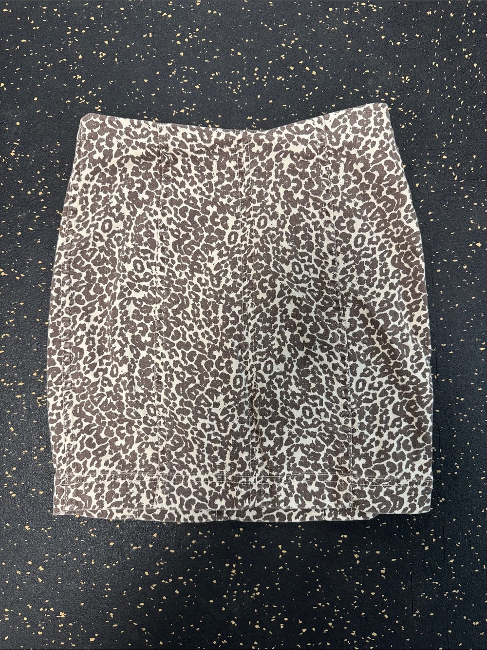Free People Brown Leopard Print Women’s Mini Skirt